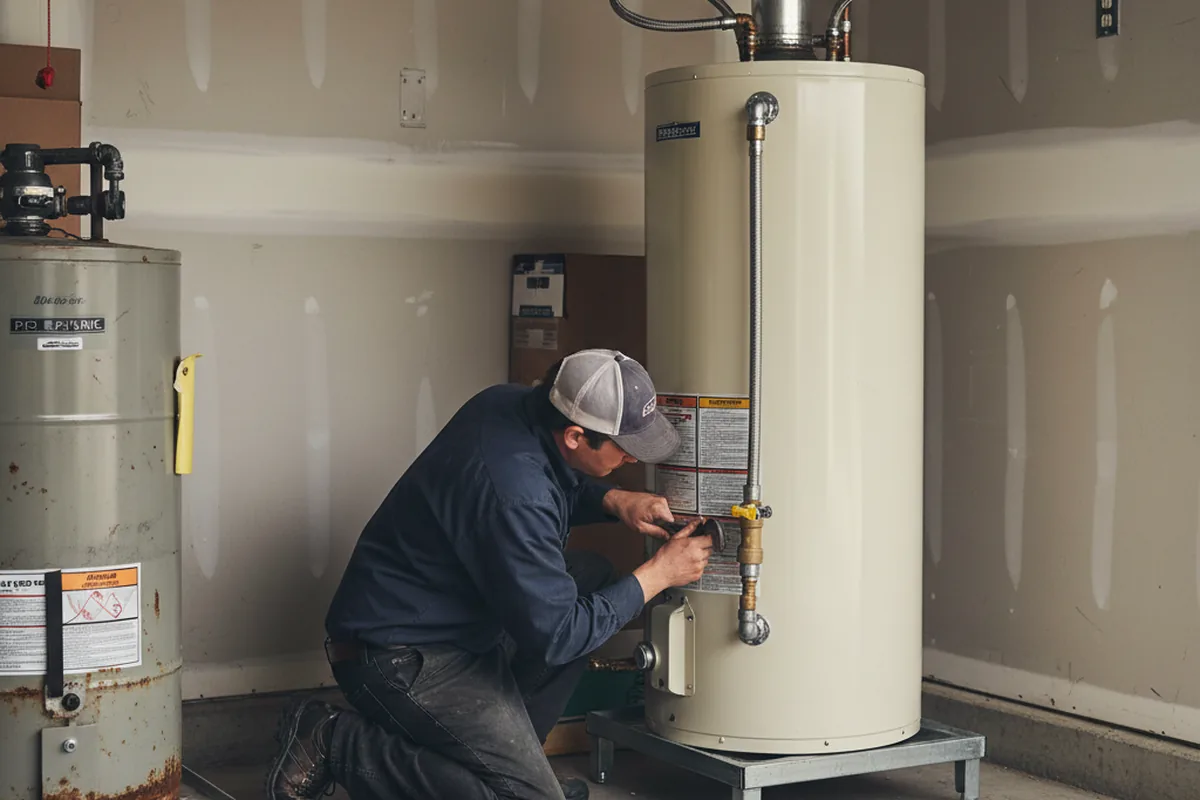 Water heater and shutoff valve replacement in Mogadore